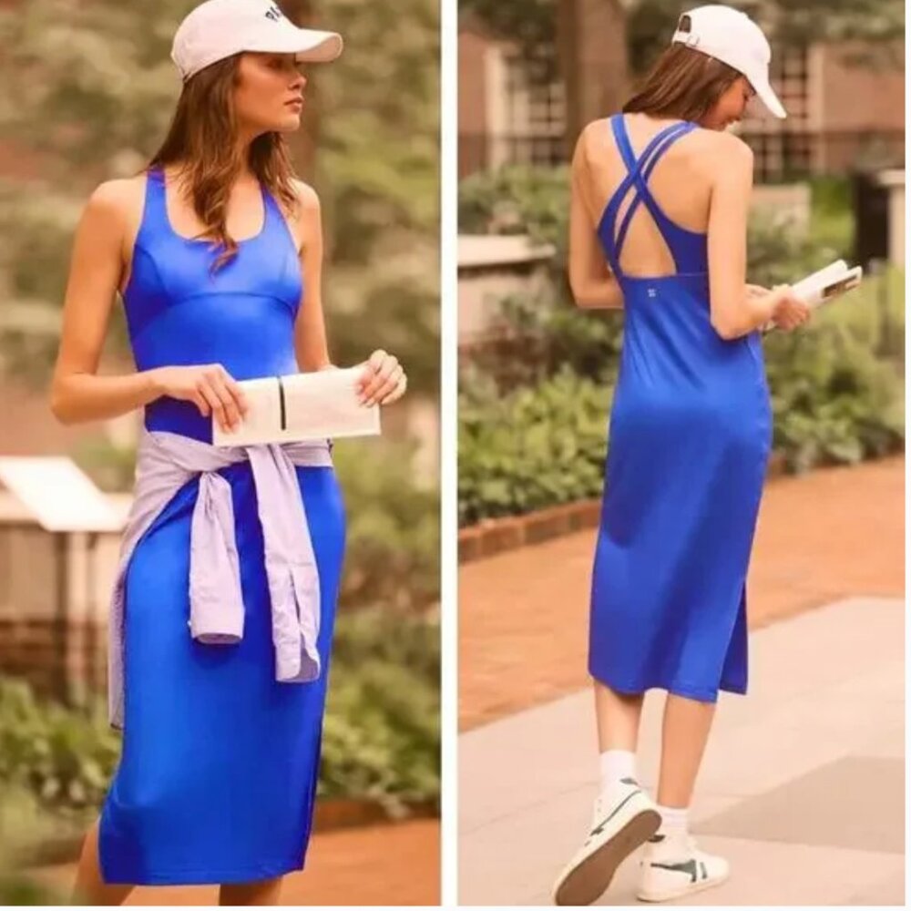 Sweaty Betty Emily Strappy-Back Midi Dress (S)